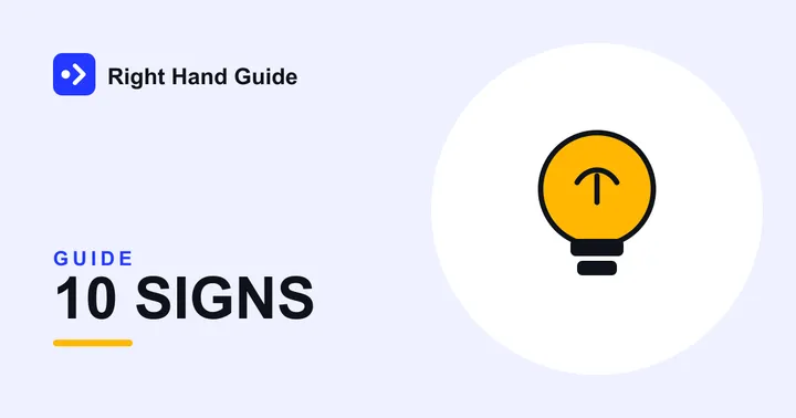 Illustration of a light bulb, representing signs it is time to hire