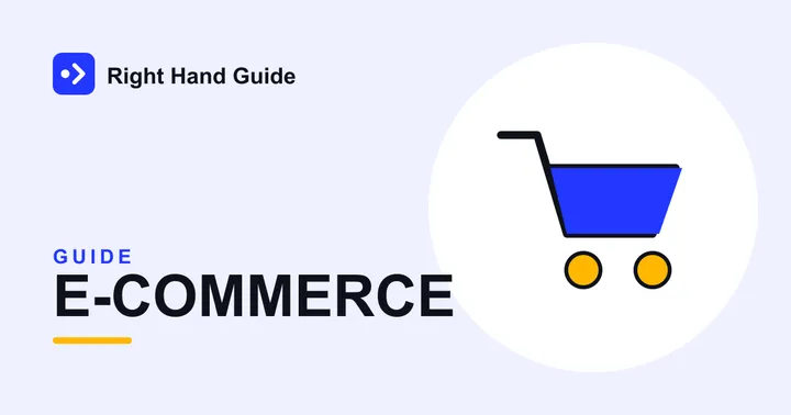 Illustration of a shopping cart, representing e-commerce