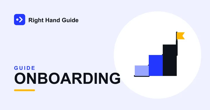 Illustration of rising steps with a flag at the top, representing onboarding progress